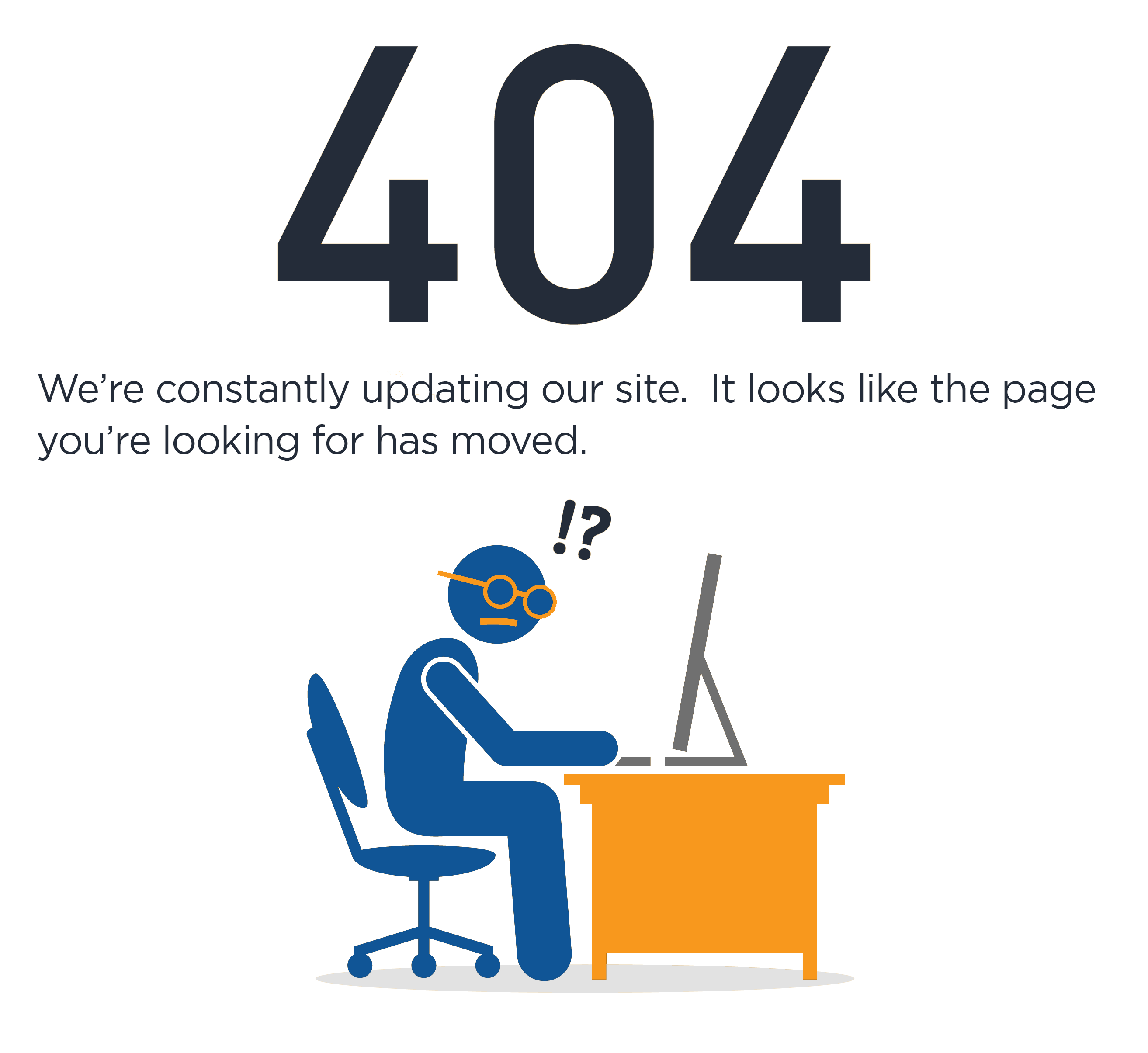 404 error - the site you're looking for has moved.