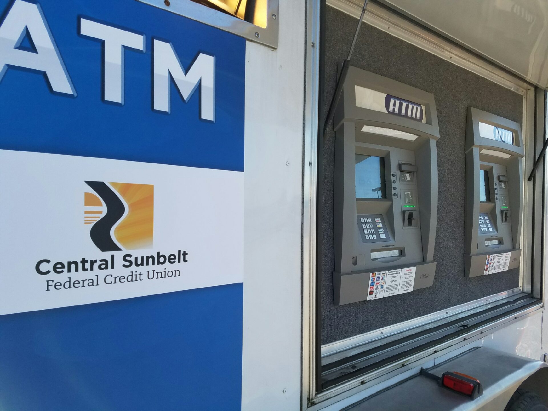free ATMs at hubfest provided by Central Sunbelt FCU